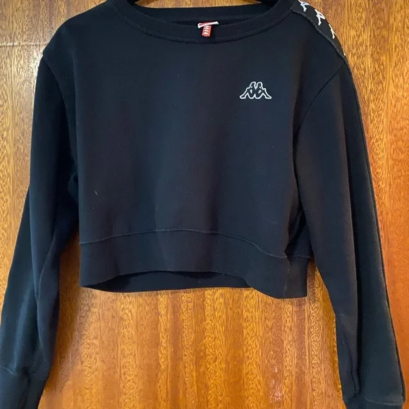 Kappa cropped sweatshirt clearance